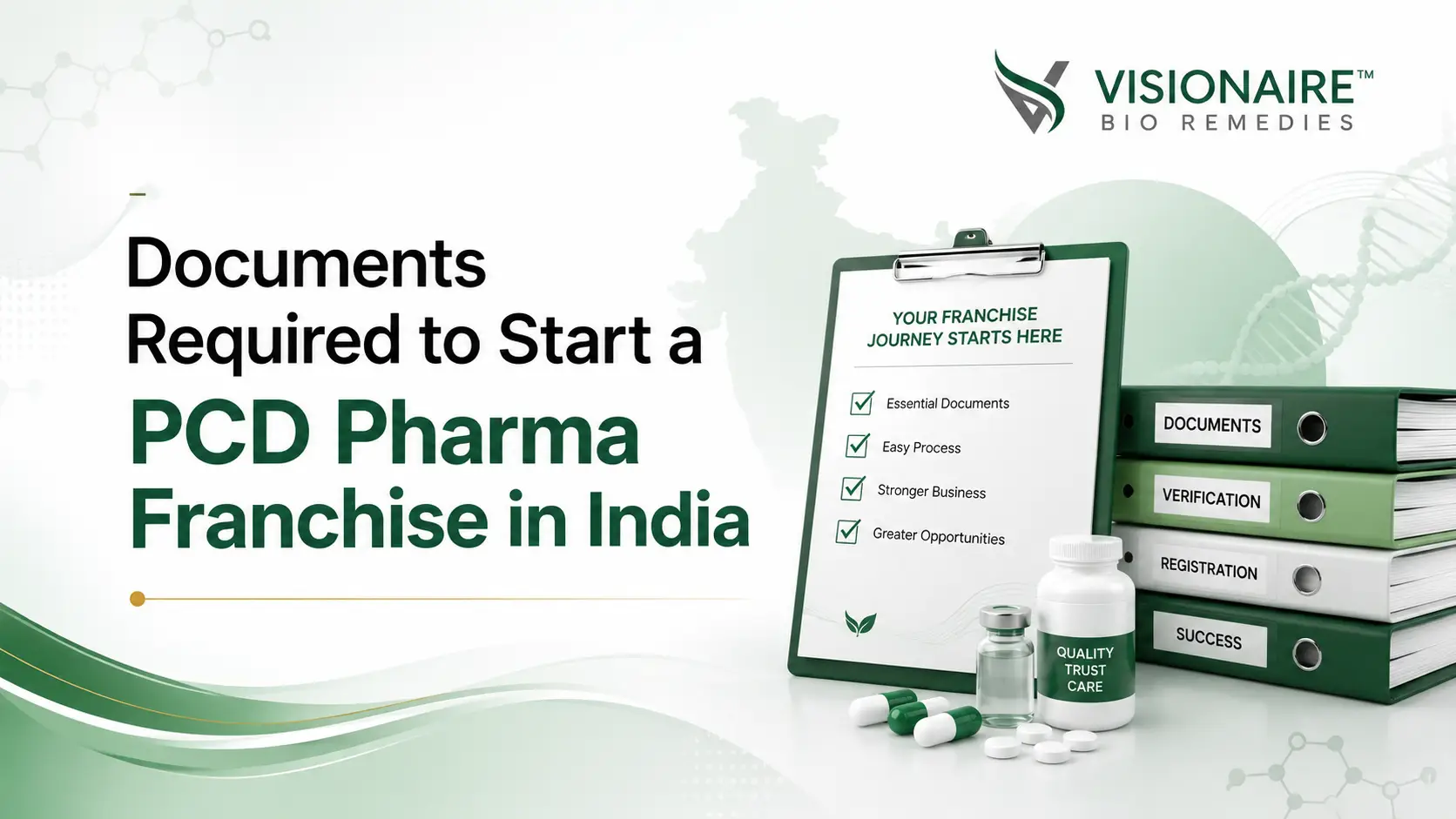 Documents Required to Start a PCD Pharma Franchise in India
