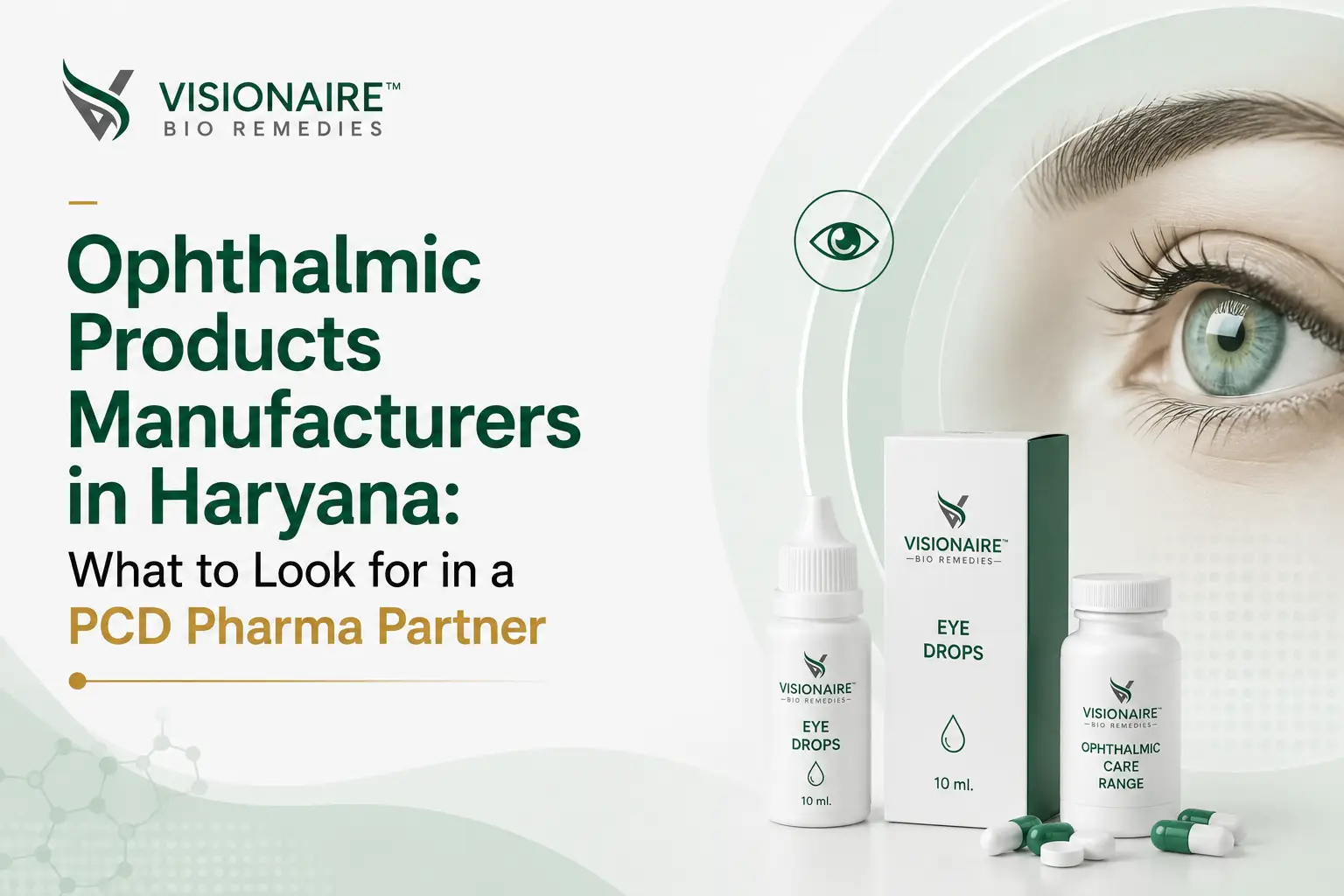 Ophthalmic Products Manufacturers in Haryana: What to Look for in a PCD Pharma Partner